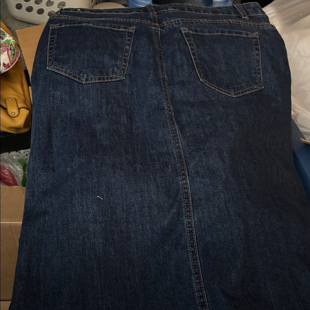 Rachel Zoe Indigo Denim Skirt - Picture 5 of 5